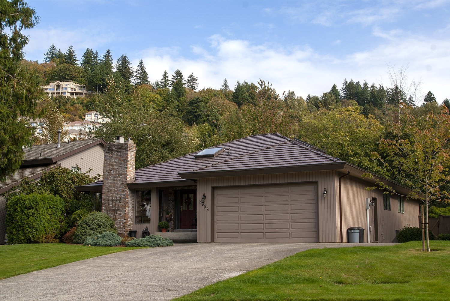 Future Roof Shake on a home set among trees